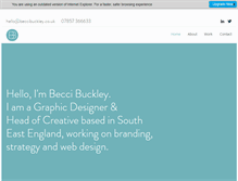 Tablet Screenshot of beccibuckley.co.uk